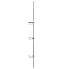 Load image into Gallery viewer, 3-Tier Stainless Steel Adjustable Corner Shower Storage Shelf
