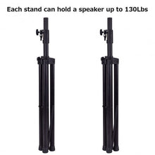 Load image into Gallery viewer, Pair of Tripod Speaker Stands with Carry Bag &amp; Cables
