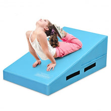 Load image into Gallery viewer, Incline Gymnastics Mat Wedge Ramp Gym Tumbling Exercise Mat-Blue
