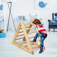 Load image into Gallery viewer, Wooden Climbing Pikler Triangle Ladder for Toddler Step Training
