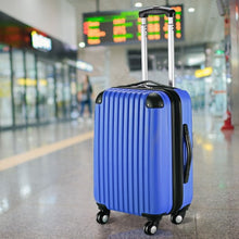 Load image into Gallery viewer, GLOBALWAY 20" ABS Carry On Luggage Travel Bag Trolley Suitcase 8 color-Navy
