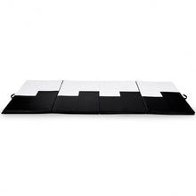Load image into Gallery viewer, Gymnastics Mat Folding Portable Exercise Aerobics Exercise Mat-Black &amp; White
