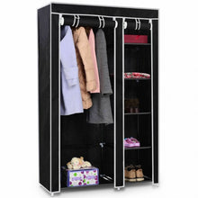 Load image into Gallery viewer, 69" Portable Closet Storage Organizer Clothes Wardrobe-Black
