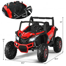 Load image into Gallery viewer, 12 V Electric Kids Ride-On Car 2-Seater SUV Off-Road UTV with Remote-Red
