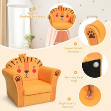 Load image into Gallery viewer, Kids Armrest Lion Upholstered Sofa
