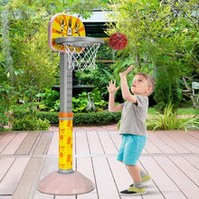 Load image into Gallery viewer, Kids Basketball Hoop Stand with Adjustable Height-Pink
