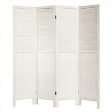 Load image into Gallery viewer, 5.6 Ft Tall 4 Panel Folding Privacy Room Divider-White
