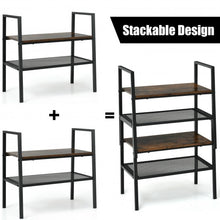 Load image into Gallery viewer, 2-Tier Storage Stackable Shoe Shelf Display Rack  for Home
