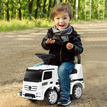 Load image into Gallery viewer, Children Push and Ride Racer Licensed Mercedes Benz Push Truck Car-White
