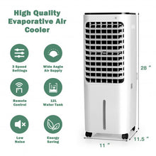 Load image into Gallery viewer, 4-in-1 Convenient Evaporative Air Cooler 12L Water Tank 4 Ice Boxes-White
