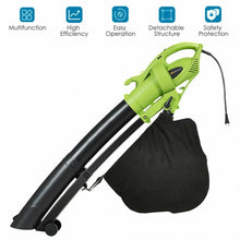 Load image into Gallery viewer, 7.5 Amp 3-in-1 Electric Leaf Blower Leaf  Vacuum Mulcher 170MPH
