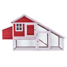 Load image into Gallery viewer, 64" Large Wooden Rabbit Hutch Chicken Coop
