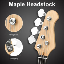 Load image into Gallery viewer, Electric Bass Pick Amp Cord Guitar with Bag Strap-Yellow
