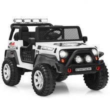 Load image into Gallery viewer, 12V Kids Remote Control Electric  Ride On Truck Car with Lights and Music -White
