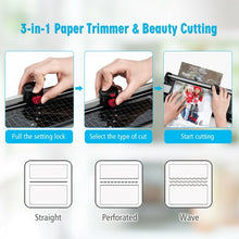 Load image into Gallery viewer, 13" Hot and Cold Paper Trimmer with Corner Rounder and 25 Pouches-Black
