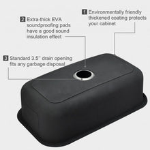 Load image into Gallery viewer, 31'' Stainless Steel Single Bowl Kitchen Sink Basin
