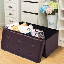 Load image into Gallery viewer, 30" Large Folding Ottoman Storage Seat
