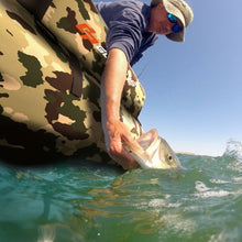 Load image into Gallery viewer, Inflatable Fishing Float with Adjustable Straps &amp; Storage Pockets
