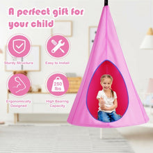 Load image into Gallery viewer, 40" Kids Nest Swing Hanging Seat Hammock -Pink
