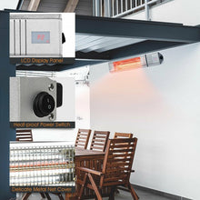 Load image into Gallery viewer, 1500W Infrared Patio Heater w/ Remote Control &amp; 24H Timer for Indoor Outdoor
