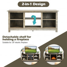 Load image into Gallery viewer, 2-Tier 58" TV Stand Entertainment Media Console Center-Gray
