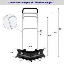 Load image into Gallery viewer, Dual Rolling Snow Pusher w/ 6" Wheels &amp; Adjustable Handle
