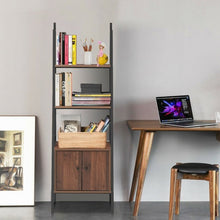 Load image into Gallery viewer, Ladder Shelf 3 Tier Bookcase Metal Frame Bookshelf
