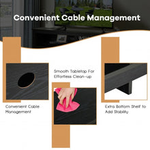 Load image into Gallery viewer, 4-Cubby TV Stand Media Console for TV's up to 65" with 3-Position Height Adjustable Shelf
