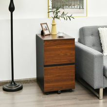 Load image into Gallery viewer, 2-Drawer Rolling Mobile File Cabinet fits Letter/A4 Size with Hanging Bar
