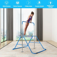 Load image into Gallery viewer, Expandable Gymnastics Training Bar Adjustable Junior Horizontal Kip Bar-Blue
