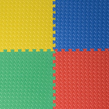 Load image into Gallery viewer, 48 Sq Ft EVA Foam Floor Interlocking Mat Show Floor Garage Gym Mat Multi-Color
