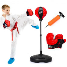 Load image into Gallery viewer, Kids Adjustable Stand Punching Bag Toy Set with Boxing Glove
