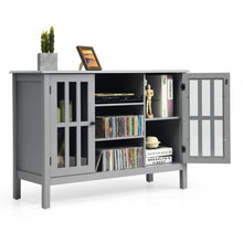 Load image into Gallery viewer, Wooden TV Stand Console Cabinet for 50" TV-Gray
