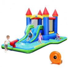 Load image into Gallery viewer, Inflatable Bounce House Castle Water Slide with Climbing Wall
