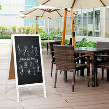 Load image into Gallery viewer, A-Frame Chalkboard Sign with Eraser &amp; Chalk-White
