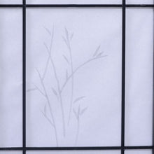 Load image into Gallery viewer, 3 Panels Printing Flower Solid Wood Room Screen-Black
