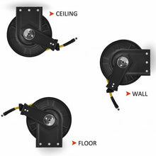Load image into Gallery viewer, 3/8" x 50' Retractable Air Compressor Hose Reel
