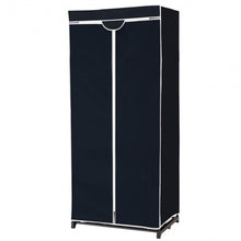 Load image into Gallery viewer, Non-woven Fabric Wardrobe Storage Portable Clothes Closet-Black
