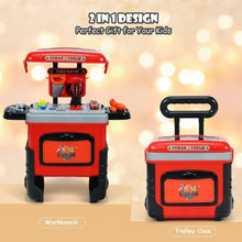 Load image into Gallery viewer, 2 in 1 Travel Suitcase Toy Tool Set with Height Adjustment

