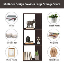 Load image into Gallery viewer, 3-tier Freestanding Decorative Storage Wooden Bookcase
