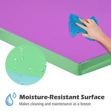 Load image into Gallery viewer, Gymnastics PU Mat  Thick Folding Panel Gym Fitness Exercise-Multicolor
