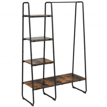 Load image into Gallery viewer, Clothes Rack Free Standing Storage Tower with Metal Frame
