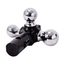 Load image into Gallery viewer, Triple Ball Swivel Adjustable Drop Turn Trailer Tow Hitch Mount
