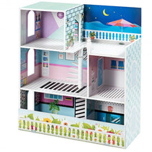 Load image into Gallery viewer, 3 Level Kids Pretend Play Doll Cottage House
