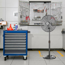 Load image into Gallery viewer, 16" Metal Adjustable Oscillating Pedestal Fan-Black
