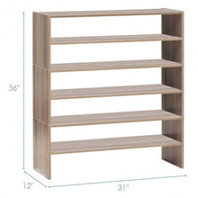 Load image into Gallery viewer, 3 Pcs 31-Inch Stackable Shoe Rack-Natural
