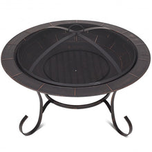 Load image into Gallery viewer, 30" Outdoor Fire Pit BBQ Camping Firepit Heater
