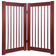 Load image into Gallery viewer, 30" Configurable Folding Free Standing Wood Pet Safety Fence

