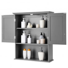 Load image into Gallery viewer, Wall Mount Bathroom Storage Cabinet -Gray
