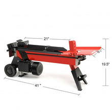 Load image into Gallery viewer, 7-Ton Horizontal Electric Log Splitter with 2000W Motor and Wheels
